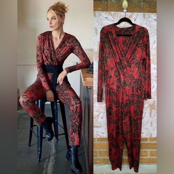Peruvian Connection Jardim Jumpsuit size large - Picture 1 of 12
